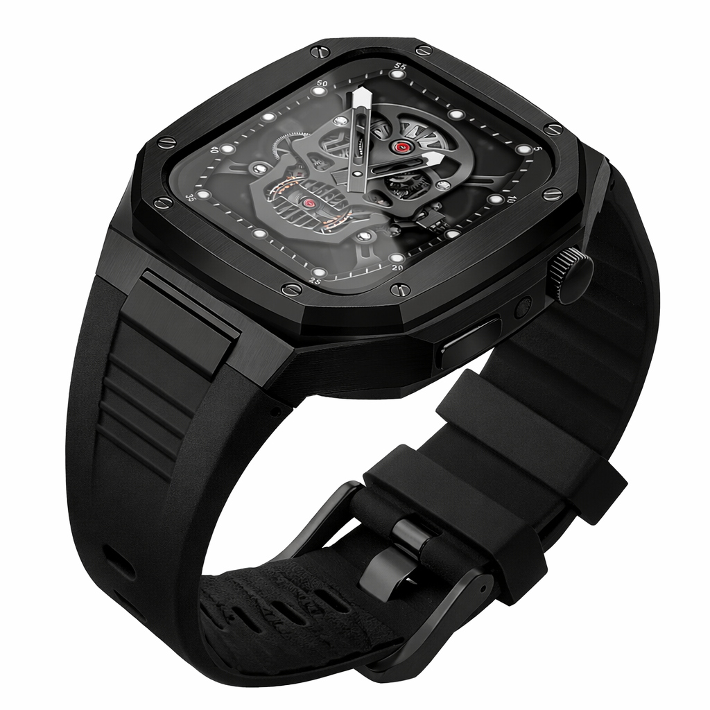 Luxury Integrated Case Strap for Apple Watch, 316L Stainless Steel